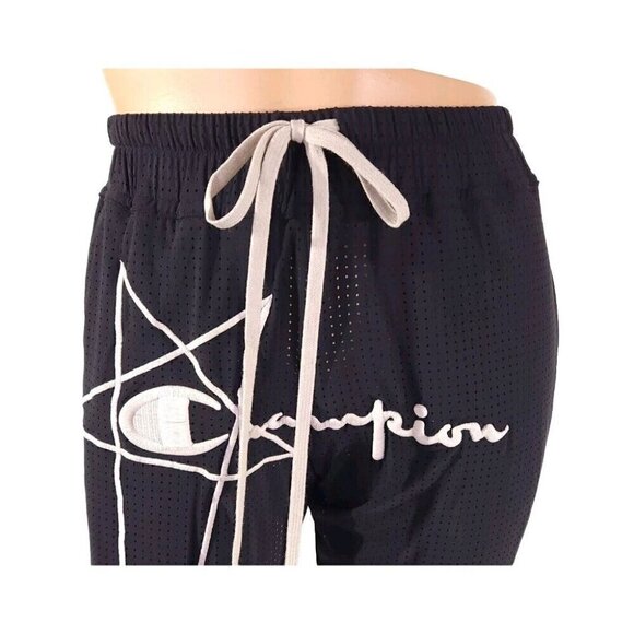 Rick Owens x Champion Embroidered Mesh Track Pants XS 2 New Co-lab Pentagram - Picture 3 of 14